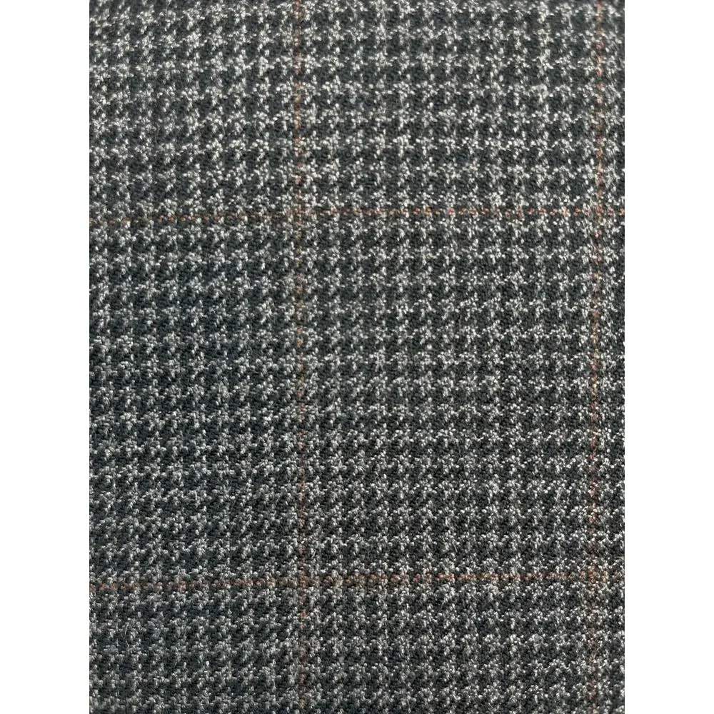 Lauren Ralph Lauren Blazer Mens 44R Houndstooth Silk Wool Blend‎ 2-Button Lined